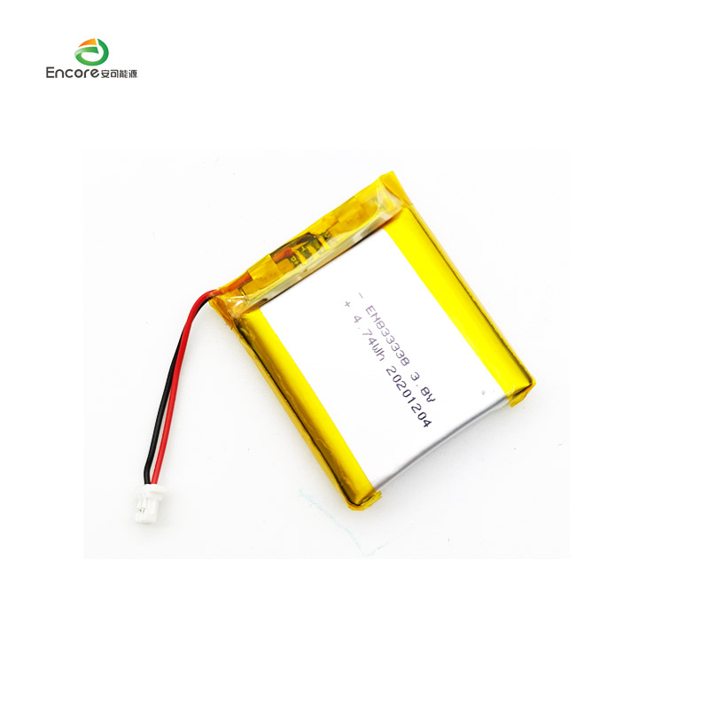 833338 1280mAh 3.8v перезаряджається lipo cell